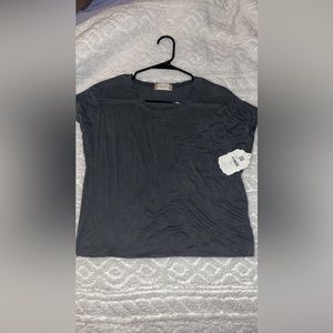 Charcoal Grey cropped shirt